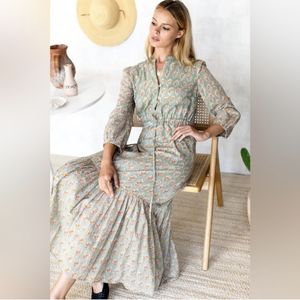 Emerson Fry India Collection Cotton Dress Size S